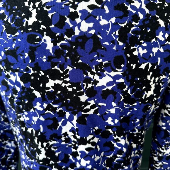 Diane von Furstenberg Cotton Silk Knit Sheath Dress w/ V-Neck Office Work Career - Picture 3 of 9